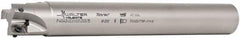 Walter - 38mm Cut Diam, 11mm Max Depth of Cut, 1-1/4" Shank Diam, 10" OAL, Indexable Square Shoulder End Mill - AD.T 1204.. Inserts, Cylindrical Shank, 90° Lead Angle - All Tool & Supply