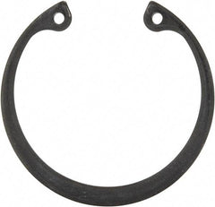 Rotor Clip - 0.062" Thick, Phosphate Finish, Steel Snap Internal Retaining Ring - 0.068" Groove Width, 0.05" Groove Depth, 1.725" Groove Diam, Grade 1060-1090 - All Tool & Supply