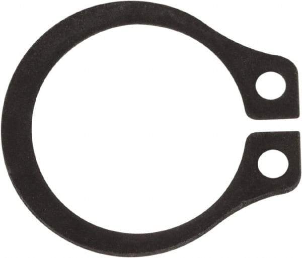 Rotor Clip - 0.352" Groove Diam, 3/8" Shaft Diam, Phosphate Steel, Snap External Retaining Rings - 0.029" Groove Width, 0.012" Groove Depth, 0.025" Ring Thickness, Grade 1060-1090 - All Tool & Supply