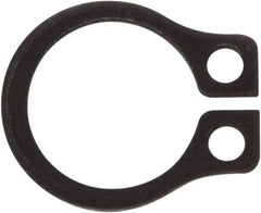 Rotor Clip - 0.23" Groove Diam, 1/4" Shaft Diam, Phosphate Steel, Snap External Retaining Rings - 0.029" Groove Width, 0.01" Groove Depth, 0.025" Ring Thickness, Grade 1060-1090 - All Tool & Supply