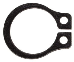 Rotor Clip - 0.29" Groove Diam, 5/16" Shaft Diam, Phosphate Steel, Snap External Retaining Rings - 0.029" Groove Width, 0.011" Groove Depth, 0.025" Ring Thickness, Grade 1060-1090 - All Tool & Supply