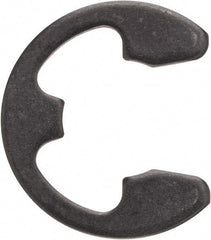 Rotor Clip - 0.396" Groove Diam, 1/2" Shaft Diam, Phosphate Steel, E Style External Retaining Rings - 0.046" Groove Width, 0.052" Groove Depth, 0.042" Ring Thickness, Grade 1060-1090 - All Tool & Supply