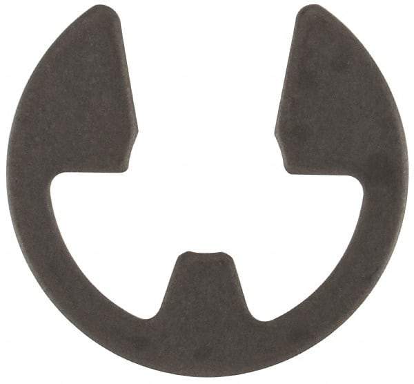 Rotor Clip - 0.21" Groove Diam, 1/4" Shaft Diam, Phosphate Steel, E Style External Retaining Rings - 0.029" Groove Width, 0.02" Groove Depth, 0.025" Ring Thickness, Grade 1060-1090 - All Tool & Supply