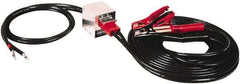 Associated Equipment - 25 Ft. Long, 500 Amperage Rating, Plug in Booster Cable - Black, 4 AWG Wire Guage - All Tool & Supply