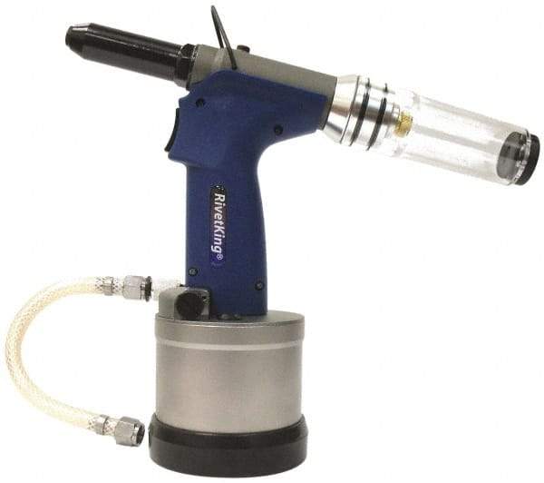 RivetKing - 5/32" Capacity, Air Riveter - 1mm Long Stroke, 20" Inlet - All Tool & Supply