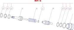 RivetKing - 3 to 6" Seal Kit for Rivet Tool - All Tool & Supply