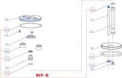 RivetKing - 3 to 6" Seal Kit for Rivet Tool - Includes O-Rings, Buffer, Seal Ring, Piston Ring - All Tool & Supply