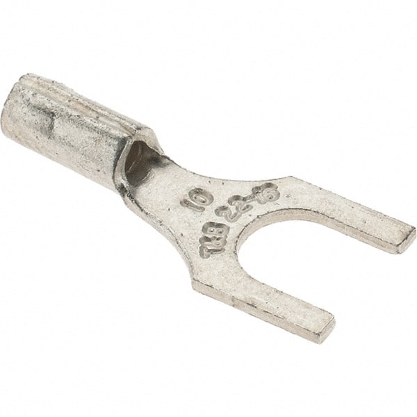 Value Collection - #10 Stud, 22 to 16 AWG Compatible, Noninsulated, Crimp Connection, Standard Fork Terminal - All Tool & Supply