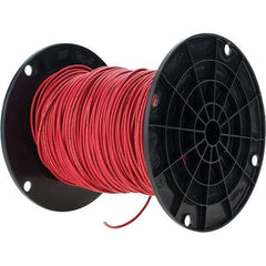 Value Collection - THHN, 16 AWG, 10 Amp, 500' Long, Stranded Core, 26 Strand Building Wire - Red, Thermoplastic Insulation - All Tool & Supply