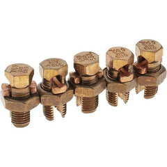 Value Collection - 10 to 6 AWG, Bronze Alloy, Split Bolt Connector - 15/32" Head Width - All Tool & Supply