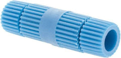 Value Collection - 16 to 14 AWG Compatible, Nylon Fully Insulated, Crimp-On Butt Splice Terminal - 2 Wire Entries, Brass Contacts, Blue - All Tool & Supply