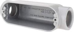 Value Collection - Form 85, C Body, 1-1/4" Trade, IMC, Rigid Aluminum Conduit Body - Oval - All Tool & Supply