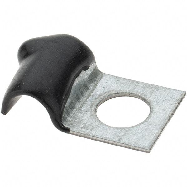 Value Collection - 3/16" Bundle Diam, 1/4" Hole, Steel Clamp - 1/2" Wide, Black - All Tool & Supply