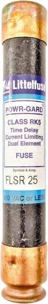 Value Collection - 300 VDC, 600 VAC, 25 Amp, Time Delay General Purpose Fuse - 200 kA Rating - All Tool & Supply