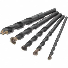 Value Collection - 3/16 to 1/2", 130° Point, Black Oxide Finish, Carbide-Tipped Drill Bit Set - All Tool & Supply