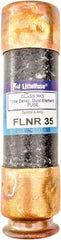 Value Collection - 125 VDC, 250 VAC, 35 Amp, Time Delay General Purpose Fuse - 3" OAL, 200 kA Rating, 13/16" Diam - All Tool & Supply