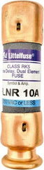 Value Collection - 125 VDC, 250 VAC, 10 Amp, Time Delay General Purpose Fuse - 2" OAL, 200 kA Rating, 9/16" Diam - All Tool & Supply