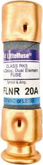 Value Collection - 125 VDC, 250 VAC, 20 Amp, Time Delay General Purpose Fuse - 2" OAL, 200 kA Rating, 9/16" Diam - All Tool & Supply