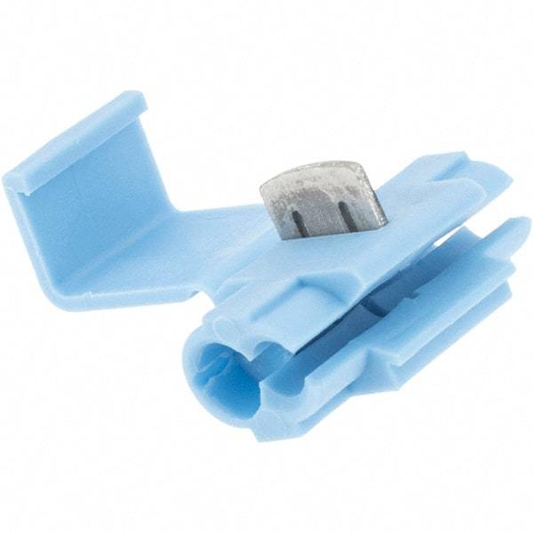 Value Collection - 18 to 14 AWG, Blue, IDC, Tap Quick Splice Connector - 2 Wires - All Tool & Supply