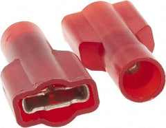 Value Collection - 22 to 18 AWG, Nylon, Fully Insulated, Female Wire Disconnect - 1/4" Wide Tab - All Tool & Supply