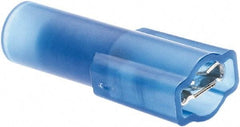 Value Collection - 16 to 14 AWG, Nylon, Fully Insulated, Female Wire Disconnect - 3/16" Wide Tab, Blue, CSA Certified, UL Listed - All Tool & Supply