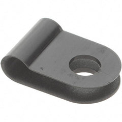 Value Collection - 1/8" Bundle Diam, 0.167" Hole, Nylon Clamp - Black - All Tool & Supply