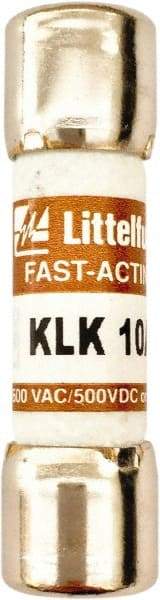 Value Collection - 600 VAC, 10 Amp, Fast-Acting Semiconductor/High Speed Fuse - 1-1/2" OAL, 100 at AC kA Rating, 13/32" Diam - All Tool & Supply