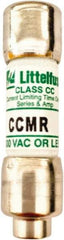 Littelfuse - 500 VDC, 600 VAC, 12 Amp, Time Delay General Purpose Fuse - Fuse Holder Mount, 38.1mm OAL, 20 at DC, 200 (RMS), 300 (Self-Certified) kA Rating, 10.3mm Diam - All Tool & Supply