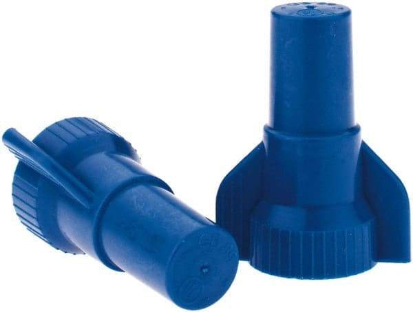 Value Collection - 16 to 14 AWG, 300 & 600 Volt, Wing Twist on Wire Connector - Blue, 221°F - All Tool & Supply