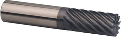 SGS - 3/4", 11 Flute, Single End, Solid Carbide, 0.03" Corner Radius End Mill - 4" OAL, 35° Helix, Right Hand Flute, 1-5/8" LOC, Right Hand Cut - All Tool & Supply