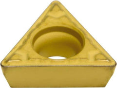 Sumitomo - TPMT222 ELU Grade AC630M Carbide Turning Insert - Al2O3 Finish, 60° Triangle, 1/4" Inscr Circle, 1/8" Thick, 1/32" Corner Radius - All Tool & Supply