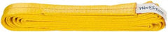 Value Collection - 12' Long x 2" Wide, 6,400 Lb Vertical Capacity, 1 Ply, Polyester Web Sling - 5,000 Lb Choker Capacity, with Endless Sling - All Tool & Supply