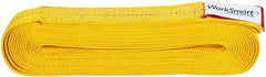 Value Collection - 20' Long x 2" Wide, 6,400 Lb Vertical Capacity, 1 Ply, Polyester Web Sling - 5,000 Lb Choker Capacity, with Endless Sling - All Tool & Supply