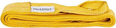 Value Collection - 10' Long x 3" Wide, 8,600 Lb Vertical Capacity, 2 Ply, Polyester Web Sling - 6,900 Lb Choker Capacity, with Eye & Eye (Twisted) - All Tool & Supply