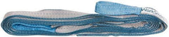 Value Collection - 20' Long x 1" Wide, 1,600 Lb Vertical Capacity, 1 Ply, Polyester Web Sling - 1,250 Lb Choker Capacity, with Eye & Eye (Flat) - All Tool & Supply