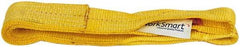 Value Collection - 3' Long x 3" Wide, 6,500 Lb Vertical Capacity, 2 Ply, Nylon Web Sling - 5,200 Lb Choker Capacity, with Eye & Eye (Flat) - All Tool & Supply