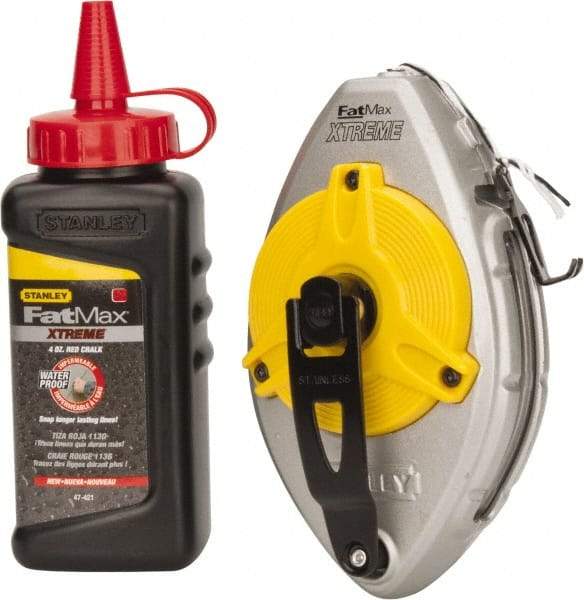 Stanley - 100' Long Chalk Reel - Red - All Tool & Supply