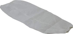 West Chester Protective Gear - Size Universal, White Plastic Disposable Sleeve - 18" Long Sleeve, Elastic Opening at Both Ends - All Tool & Supply