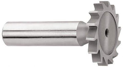 Whitney Tool Co. - 3/4" Diam x 7/64" Face Width, Cobalt, 14 Teeth, Shank Connection Woodruff Keyseat Cutter - Uncoated, 2-7/64" OAL x 1/2" Shank, Straight Teeth - All Tool & Supply