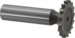 Whitney Tool Co. - 1-1/8" Diam x 1/8" Face Width, Cobalt, 16 Teeth, Shank Connection Woodruff Keyseat Cutter - Uncoated, 2-1/8" OAL x 1/2" Shank, Straight Teeth - All Tool & Supply