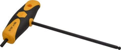 Wiha - 3/16" Hex, T-Handle Cushion Grip, Ball End Hex Key - 150mm OAL, Inch System of Measurement - All Tool & Supply