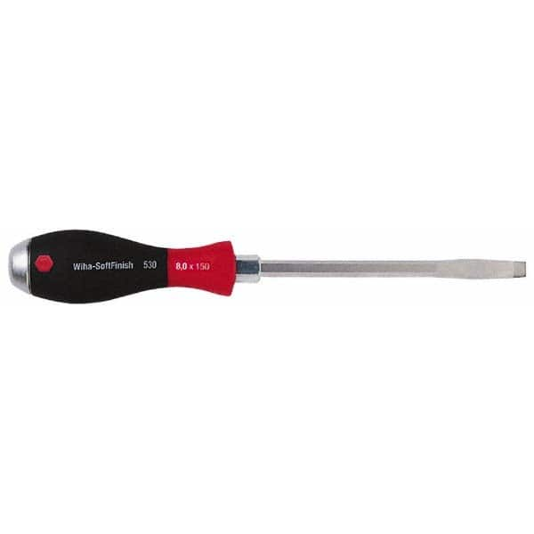 Wiha - 9/64" Blade Width, Standard Slotted Screwdriver - Exact Industrial Supply