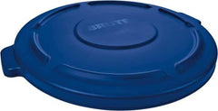 Rubbermaid - Round Lid for Use with 32 Gal Round Trash Cans - Blue, Low-Density Polyethylene, For Brute Trash Cans - All Tool & Supply