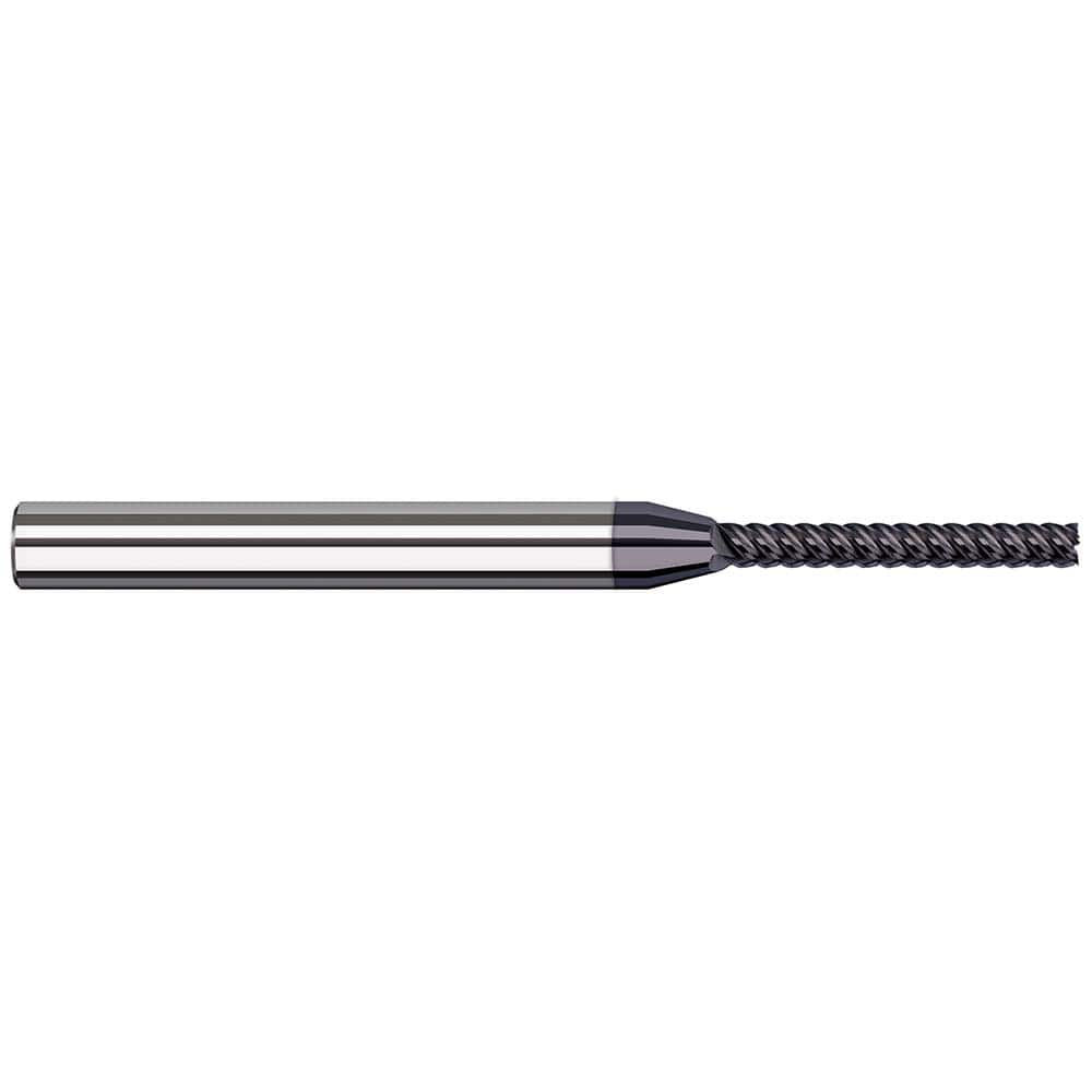 Harvey Tool - Square End Mills; Mill Diameter (mm): 1.00 ; Mill Diameter (Decimal Inch): 0.0394 ; Length of Cut (mm): 8.0000 ; Length of Cut (Decimal Inch): 0.3150 ; Material: Solid Carbide ; Finish/Coating: AlTiN Nano