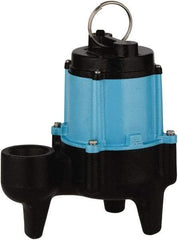 Little Giant Pumps - 1/2 hp, 9.5 Amp Rating, 115 Volts, Manual Operation, Sewage Pump - 1 Phase, Cast Iron Housing - All Tool & Supply