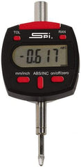 SPI - 0 to 1 Inch Range, 0.0005 Inch Resolution, Electronic Drop Indicator - Lithium Battery - All Tool & Supply