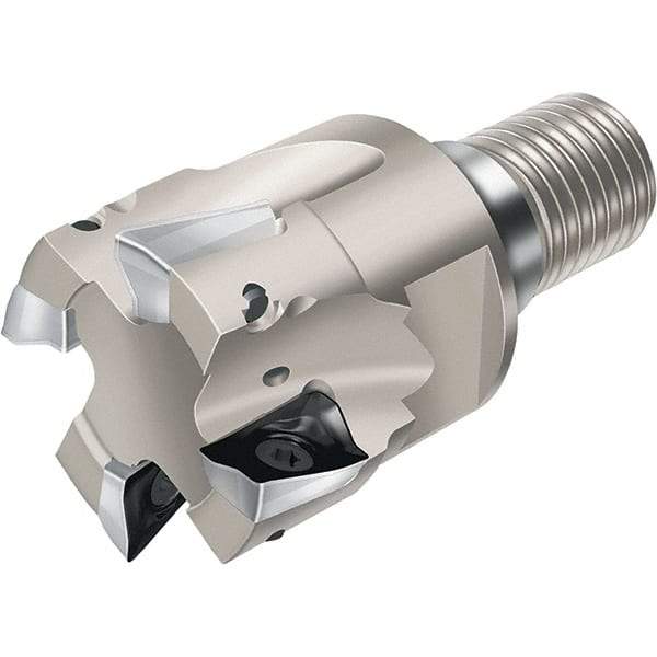 Walter - 40mm Cut Diam, 15mm Max Depth of Cut, Indexable Square Shoulder End Mill - Multiple Insert Styles, T36 Modular Connection, 90° Lead Angle, Through Coolant - All Tool & Supply