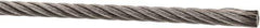 Value Collection - 1' Long, 1/8" Diam, Aircraft Cable - 1,780 Lb Breaking Strength, Material Grade 316, 7 x 19 Strand Core - All Tool & Supply