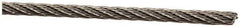 Value Collection - 1' Long, 1/8" Diam, Aircraft Cable - 1,360 Lb Breaking Strength, Material Grade 316, 7 x 7 Strand Core - All Tool & Supply