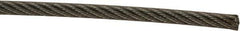 Loos & Co. - 1/8" x 3/32" Diam, Aircraft Cable - 920 Lb Breaking Strength, Material Grade Carbon Steel, 7 x 7 Strand Core, Nylon Coating - All Tool & Supply